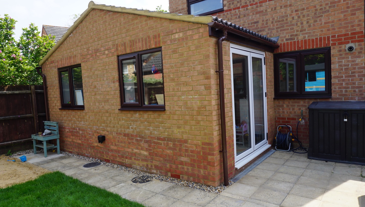 Rear single storey extension in Emerson Valley and Garage conversion - Image 1