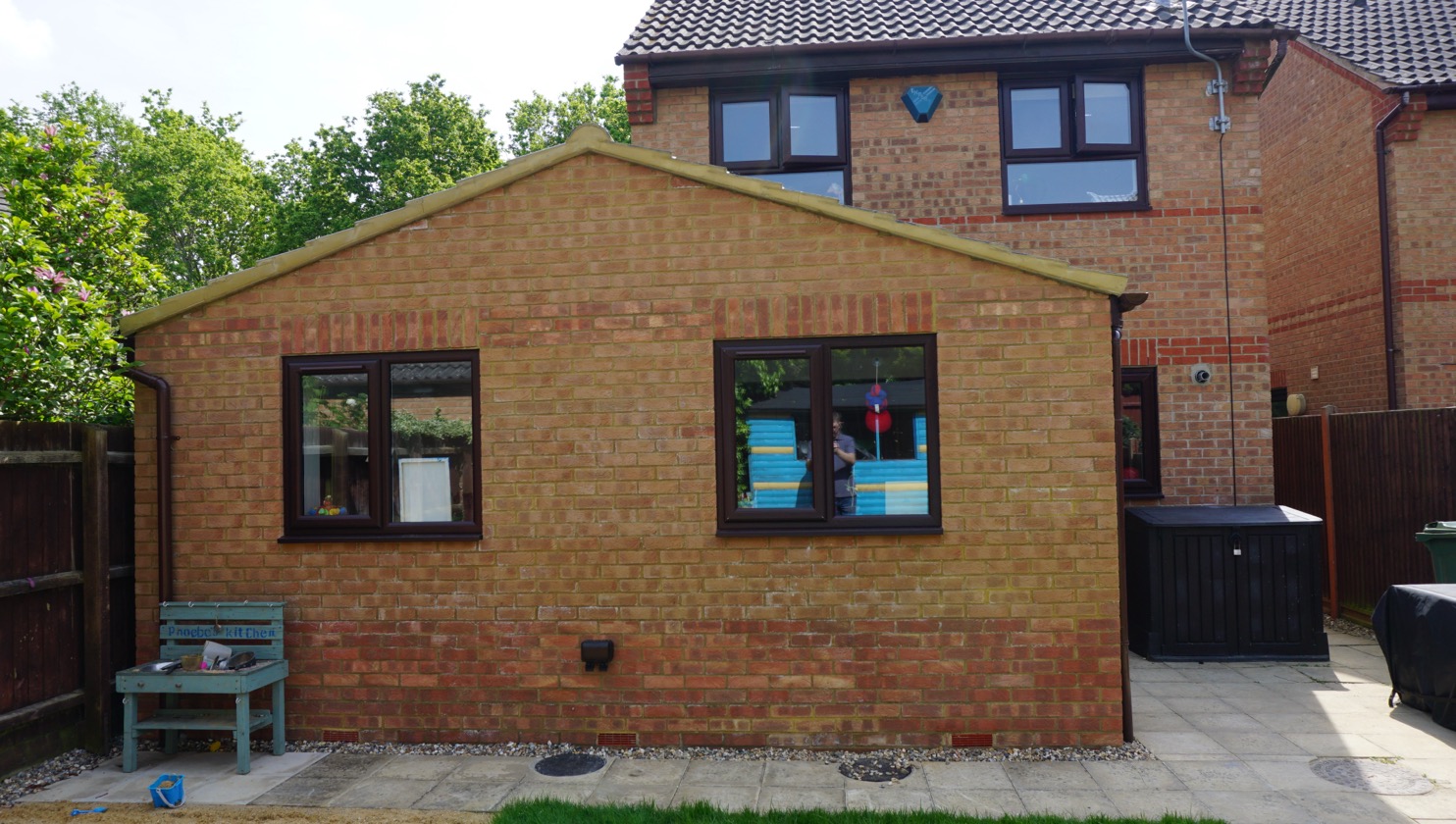 Rear single storey extension in Emerson Valley and Garage conversion - Image 2