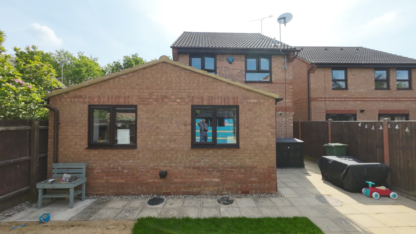 Rear single storey extension in Emerson Valley and Garage conversion - Image 5