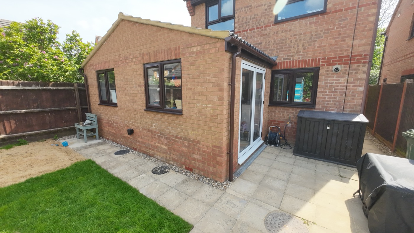 Rear single storey extension in Emerson Valley and Garage conversion - Image 7