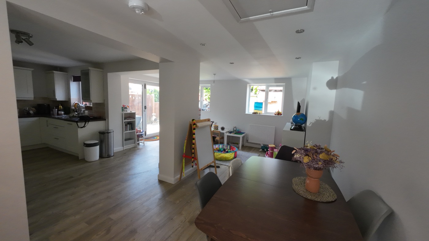 Rear single storey extension in Emerson Valley and Garage conversion - Image 9