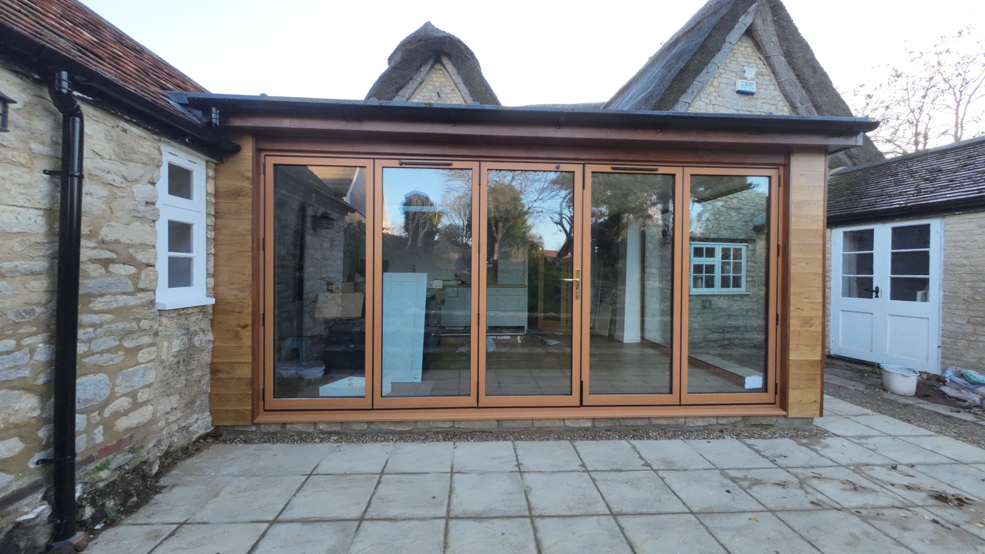 House extension under construction in Milton Keynes by PMJ Building Services